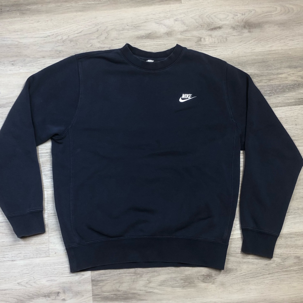 Nike Faded Navy Blue Crewneck Sweatshirt Size Small